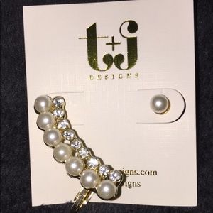 💖Free w/ Purchase💖Imitation Pearl Ear Cuff